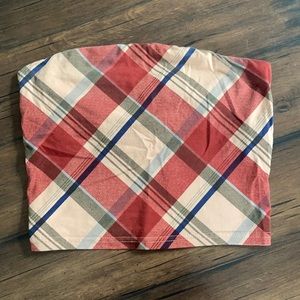 Urban outfitters sleeveless bandeau size small red blue gray